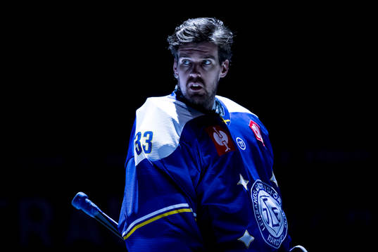 Leksands goaltender Axel Brage