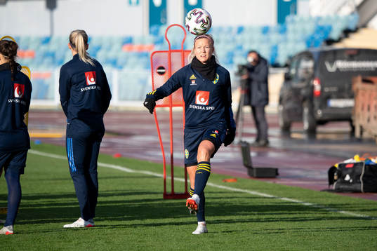 Hanna Glas of the Swedish women's national football team