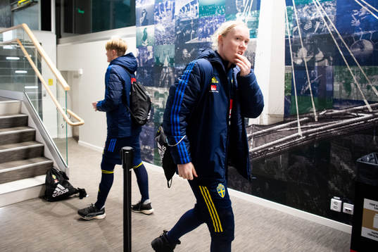 Goalkeeper Hedvig Lindahl of the Swedish women's national