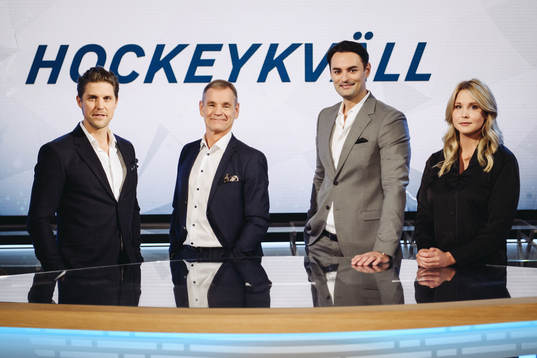 Jonas Andersson, Håkan Loob, Dusan Umicevic och Johanna