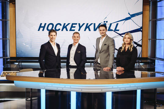 Jonas Andersson, Håkan Loob, Dusan Umicevic och Johanna