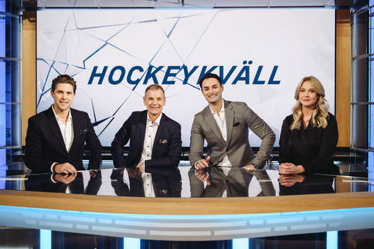 Jonas Andersson, Håkan Loob, Dusan Umicevic och Johanna