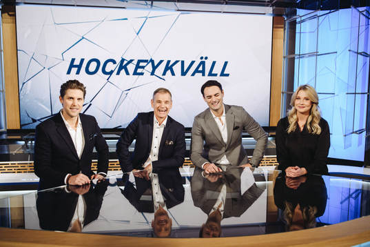 Jonas Andersson, Håkan Loob, Dusan Umicevic och Johanna