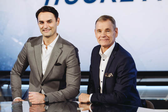 Dusan Umicevic och Håkan Loob