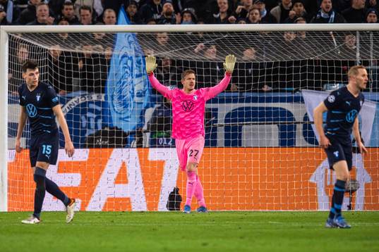 Goalkeeper Johan Dahlin of Malmö FF