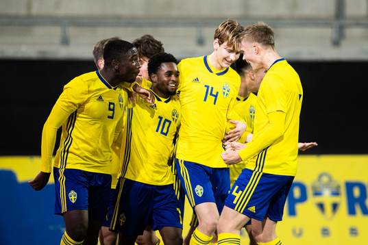 Sveriges Jardell Kanga jublar med lagkamrater