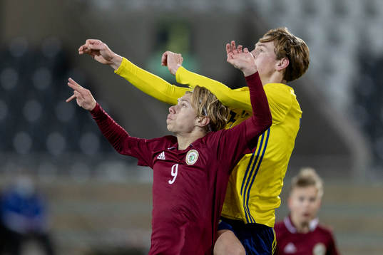 Lettland  Emīls Evelons mot Sveriges Fredrik Nissen
