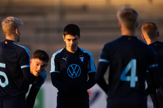 Lorik Konjuhi and Ajdin Avdic of Malmö FF