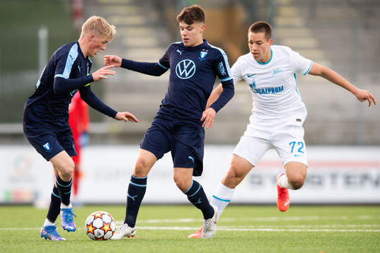 Melker Widell and August Karlin of Malmö FF against