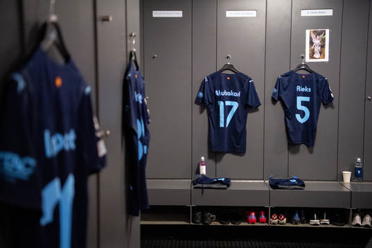The kits of Malik Abubakari and Sören Rieks of Malmö FF