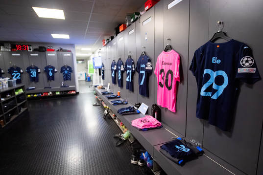 The kits of goalkeeper Ismael Diawara and Noah Eile of