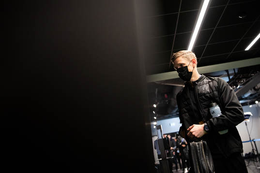 Sören Rieks of Malmö FF arrive at the arena