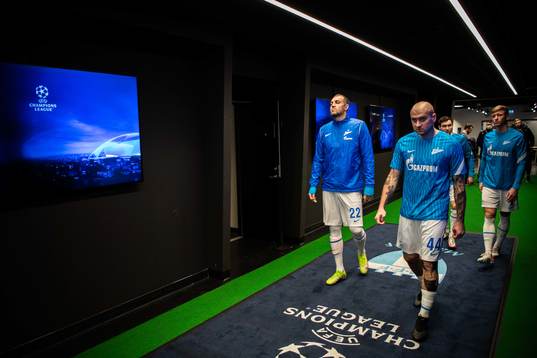 Artem Dzyuba and Yaroslav Rakits´kyy of Zenit