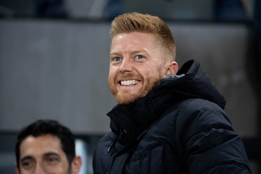 Anders Christiansen of Malmö FF in the stands