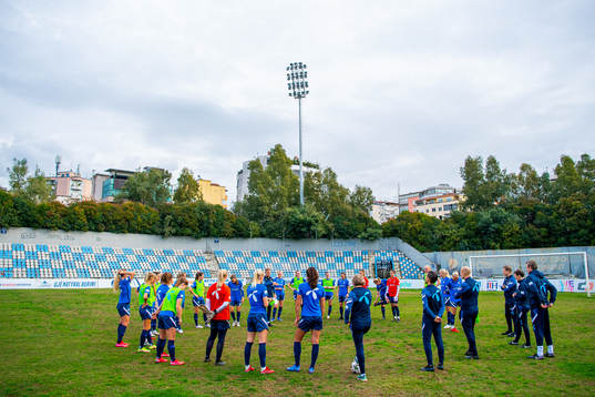 Players of the Norwegian women's national football team