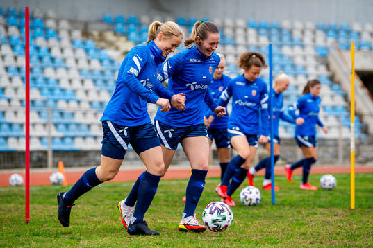 Julie Blakstad and Elisabeth Terland of the Norwegian