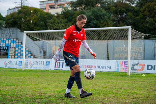 Goalkeeper Rugile Rulyte of the Norwegian women's national