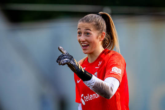 Goalkeeper Cecilie Fiskerstrand of the Norwegian women's