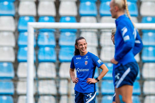 Tuva Hansen of the Norwegian women's national football team