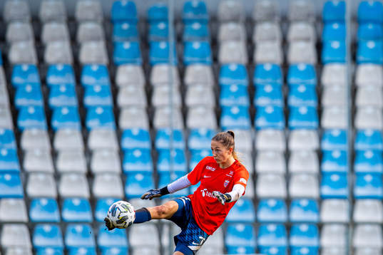 Goalkeeper Cecilie Fiskerstrand of the Norwegian women's