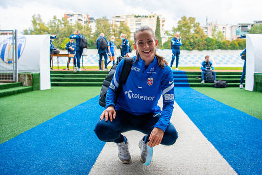 Tuva Hansen of the Norwegian women's national football team