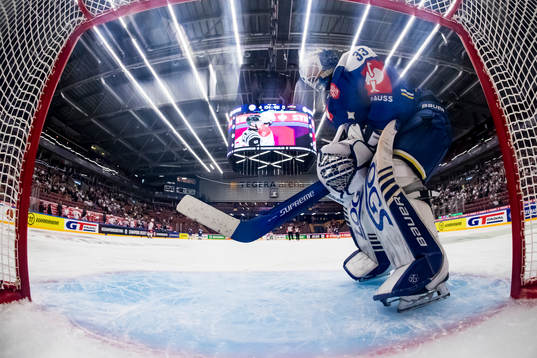 Leksands goaltender Axel Brage