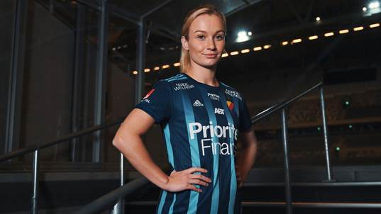På denna handout-bild från Djurgården Fotboll