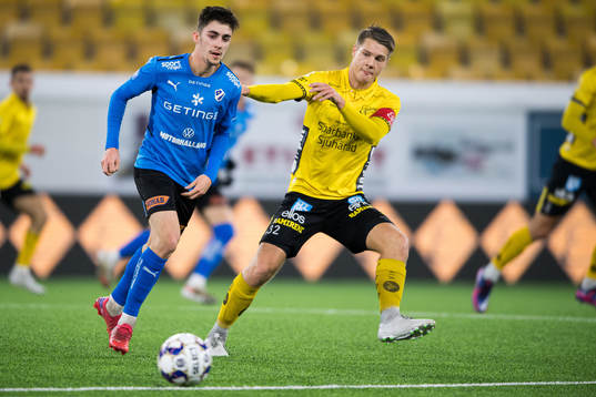 Halmstads Emil Tot Wikström och Elfsborgs Gustav Broman