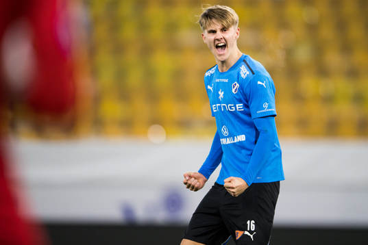 Halmstads Erik Ahlstrand jublar