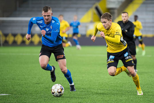 Halmstads Filip Larsson och Elfsborgs Jacob Ondrejka