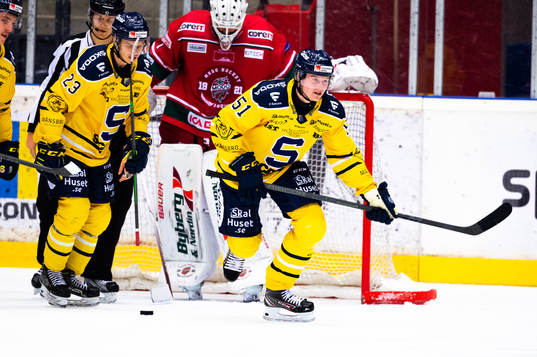 Södertäljes Lucas Nordsäter jublar