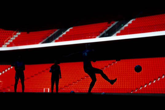 The silhouette of Karina Sævik of the Norwegian women's