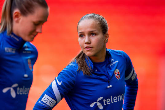 Guro Reiten of the Norwegian women's national football team
