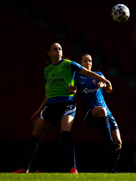 Vilde Hasund and Tuva Hansen of the Norwegian women's