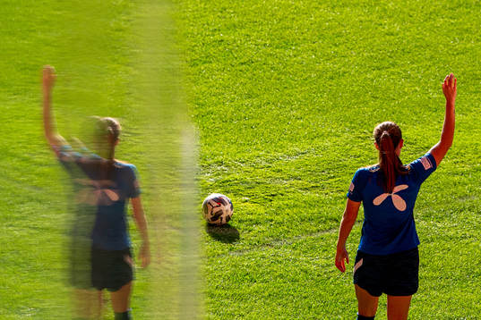 Guro Reiten of the Norwegian women's national football team