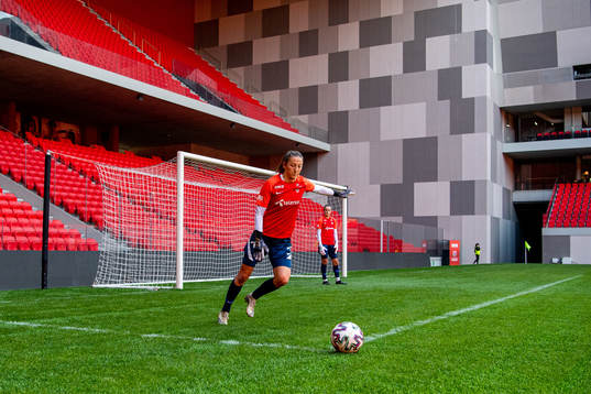 Goalkeeper Cecilie Fiskerstrand of the Norwegian women's