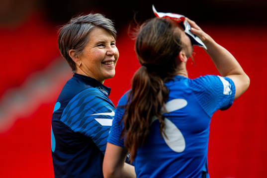 Bente Bratbak, team manager of the Norwegian women's
