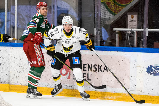 Moras Kristoffer Gunnarsson och Västerås Jesper Johansson