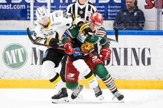 Västerås Lukas Zetterberg och Moras Viktor Larsson