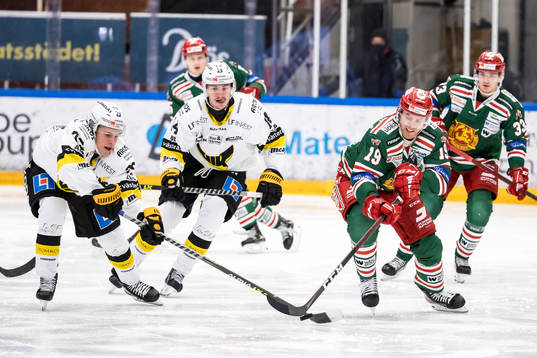 Västerås Lukas Zetterberg och Moras Filip Lennström
