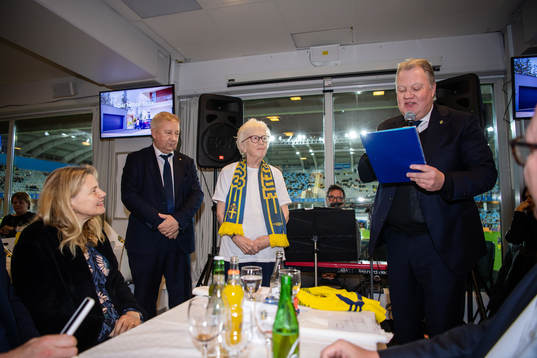 Ingrid Holmgren, the first Swedish female referee, and