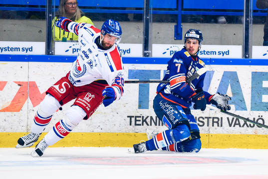 Oskarshamns Hynek Zohorna och Växjös Hardy Häman Aktell
