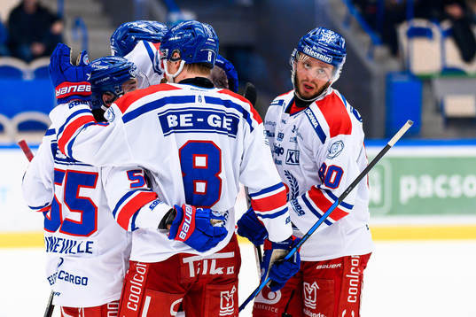 Oskarshamns David Quenneville, Fredrik Olofsson och Tomas