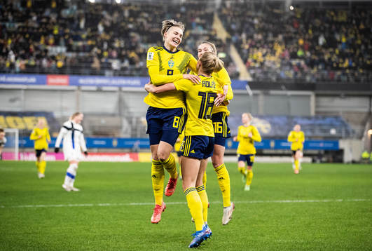 Lina Hurtig, Fridolina Rolfö and Filippa Angeldal of