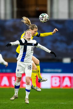 Linda Sällström of Finland and Magdalena Eriksson of