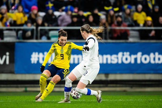 Johanna Rytting Kaneryd of Sweden and Elli Pikkujämsä of