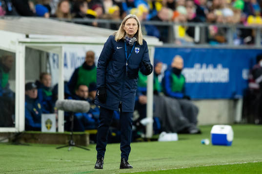 Head coach Anna Signeul of Finland