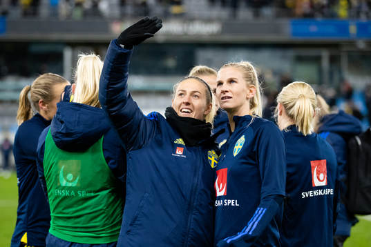 Emma Kullberg and Sofia Jakobsson of Sweden