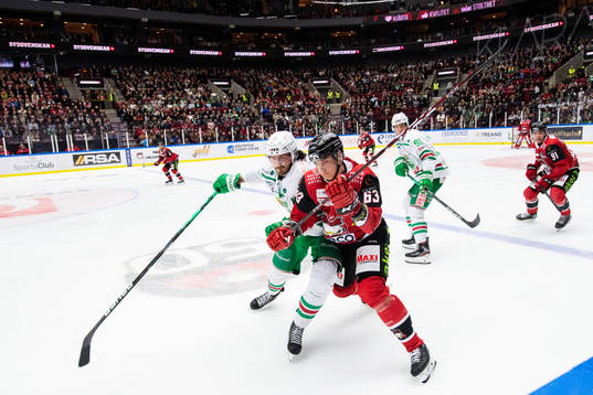 Rögles Dennis Everberg och Malmö Redhawks Fredrik