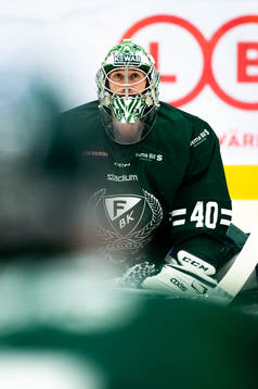 Färjestads målvakt Henrik Haukeland